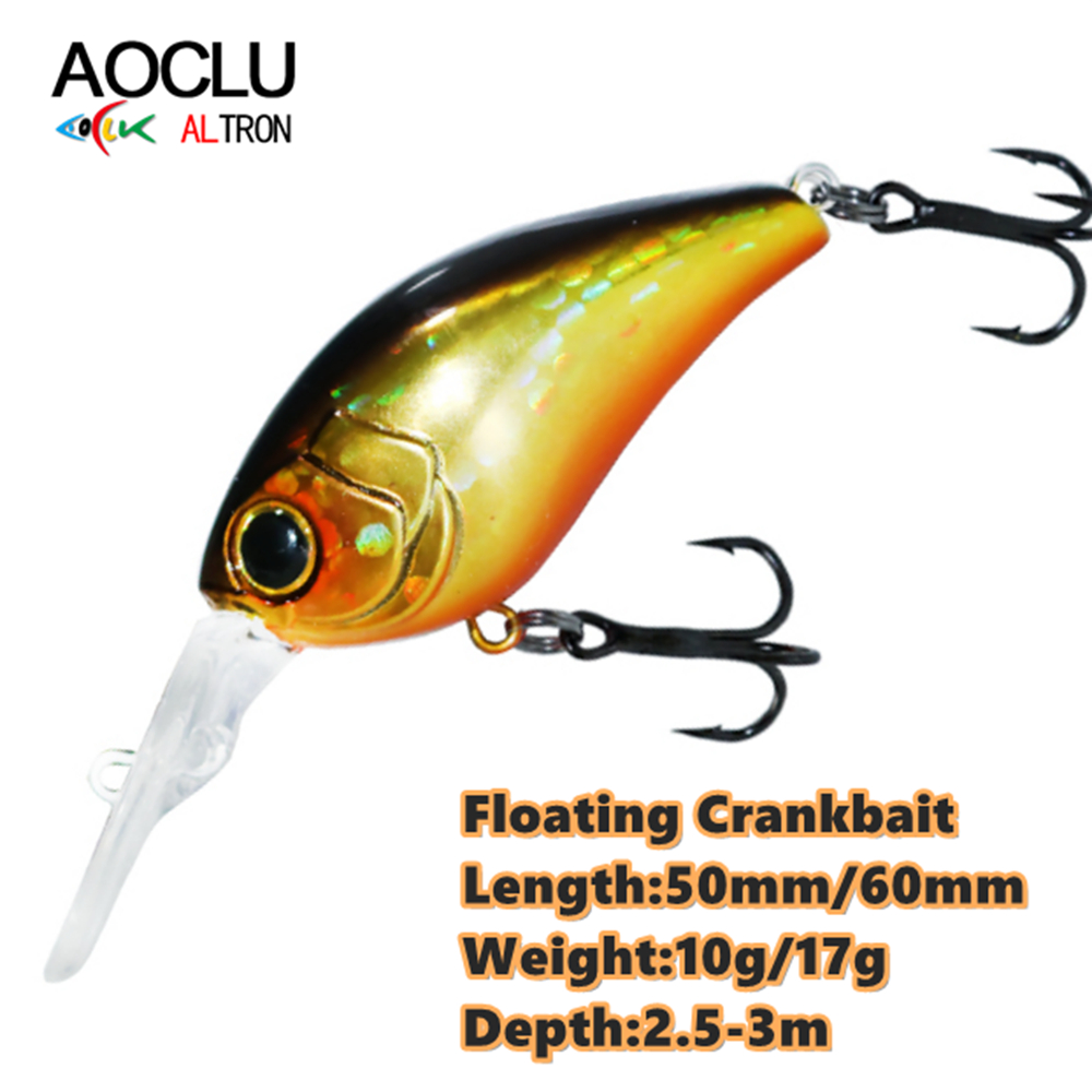 Fishing Lure Topwater - AOCLU Плавающий Гольян 50 мм 10