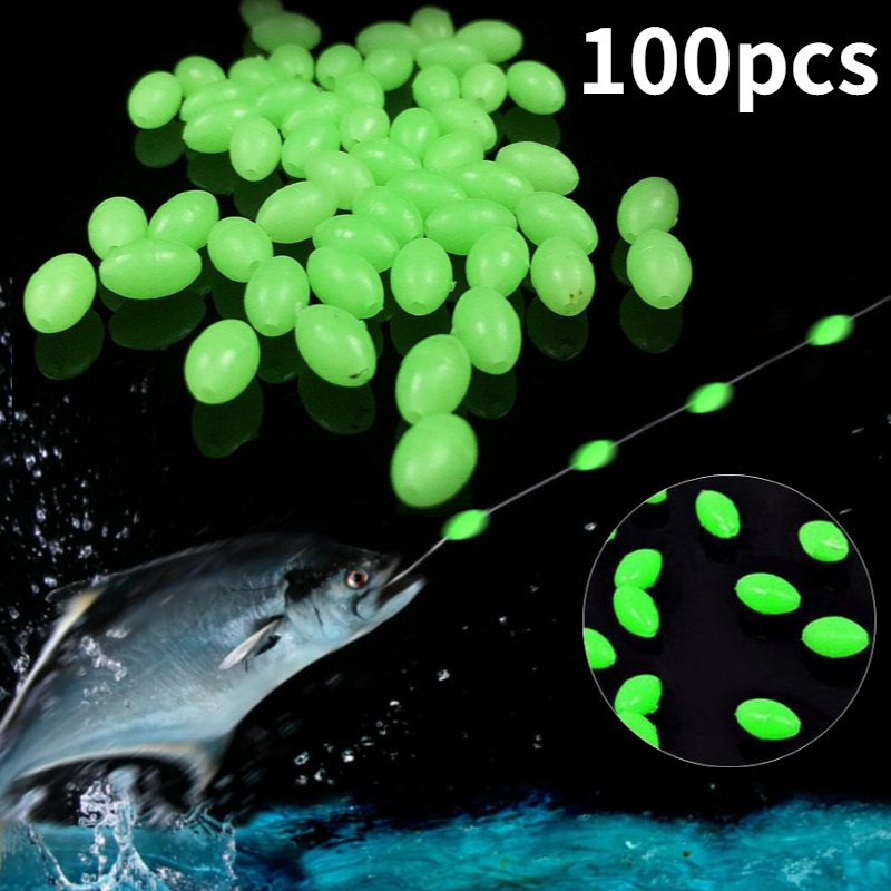 Fishing Lure Making Kit - 100 шт./лот овальные ночные светящиеся рыболовные