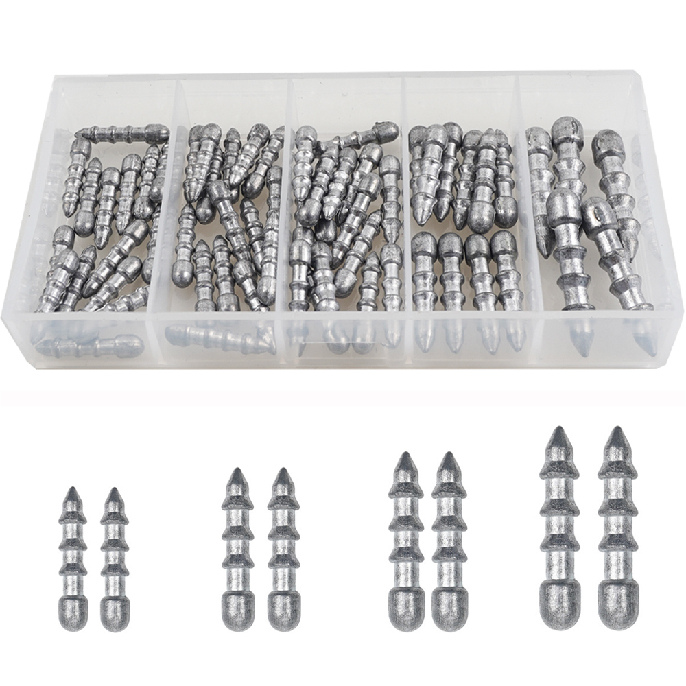 Fishing Lure Accessories - 60 шт. грузила для гвоздей, червячные