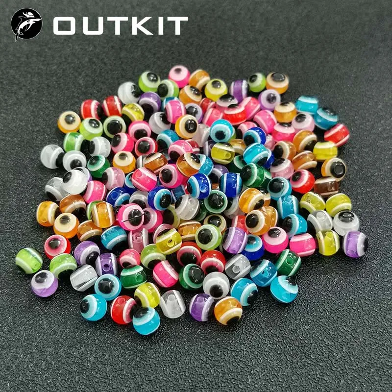 Fishing Lure Making Kit - 50 шт./лот, рыболовные бусины «рыбий глаз»,