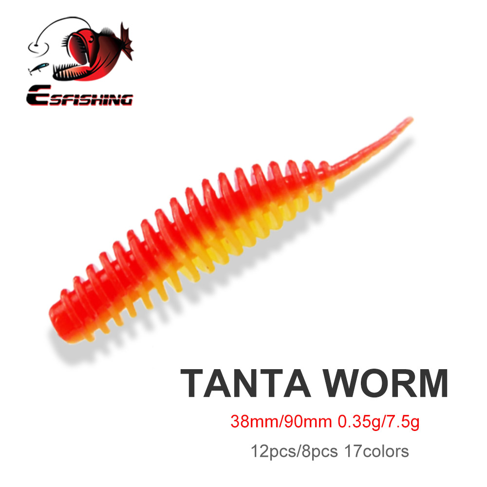 Fishing Lure Spinnerbait - Рыболовная приманка-червь ESFISHING Tanta 38мм 90мм