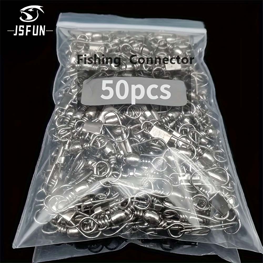 JSFUN 50 шт., рыболовный соеди – обзор и цена Fishing Lure Accessories