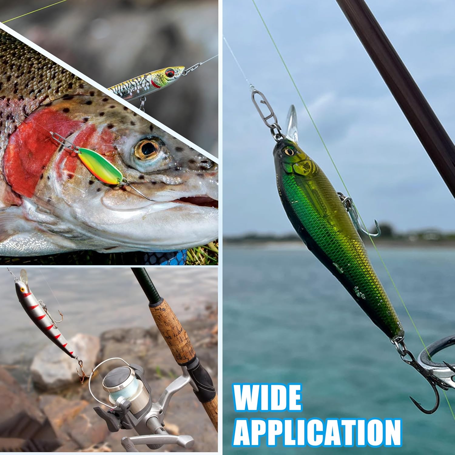 Комплект рыболовных застежек 9 – обзор и цена Fishing Lure Kit