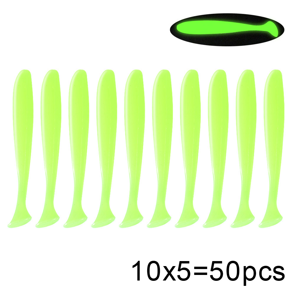 QXO 50 шт./лот, мягкая приманк – обзор и цена Fishing Lure Swimbait