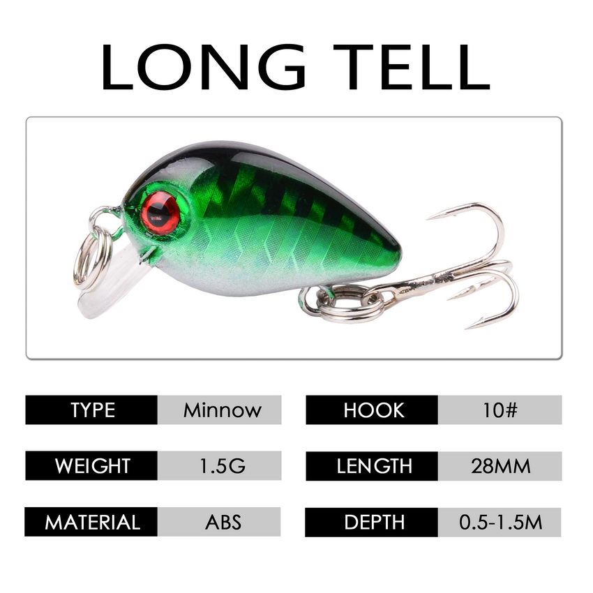 30 мм 2g Crazy воблер мини Top – обзор и цена Fishing Lure Topwater
