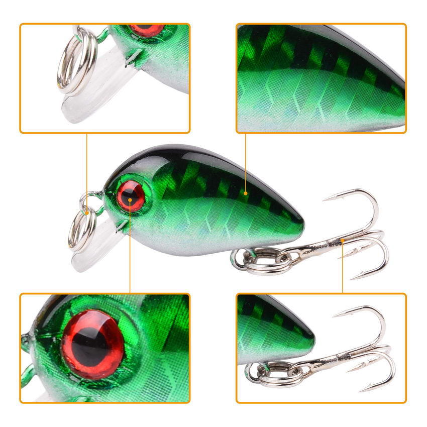 30 мм 2g Crazy воблер мини Top – обзор и цена Fishing Lure Topwater