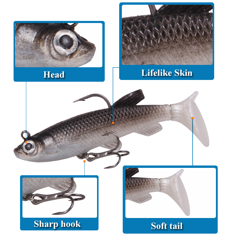 Мягкая приманка с Т-образным х – обзор и цена Fishing Lure Soft Plastic
