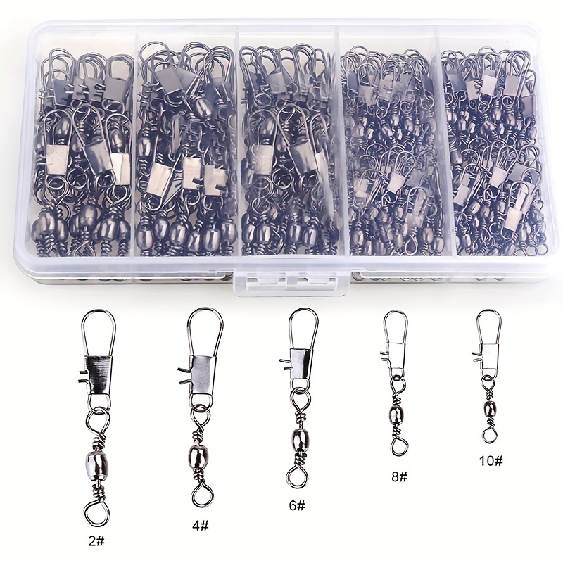 50/200 шт. Вертлюги-карабины д – обзор и цена Fishing Lure Accessories