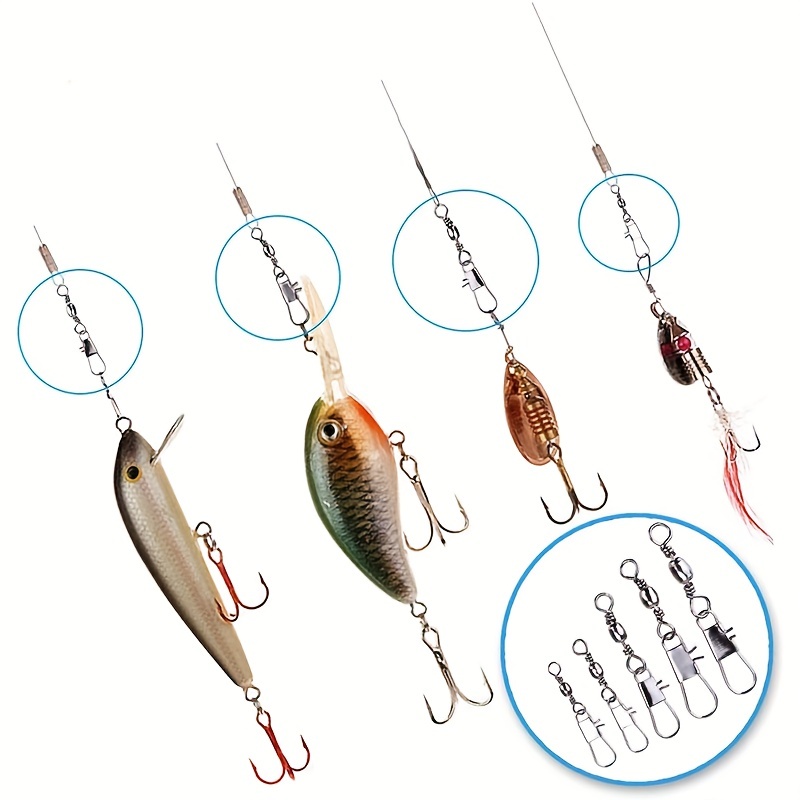 50/200 шт. Вертлюги-карабины д – обзор и цена Fishing Lure Accessories